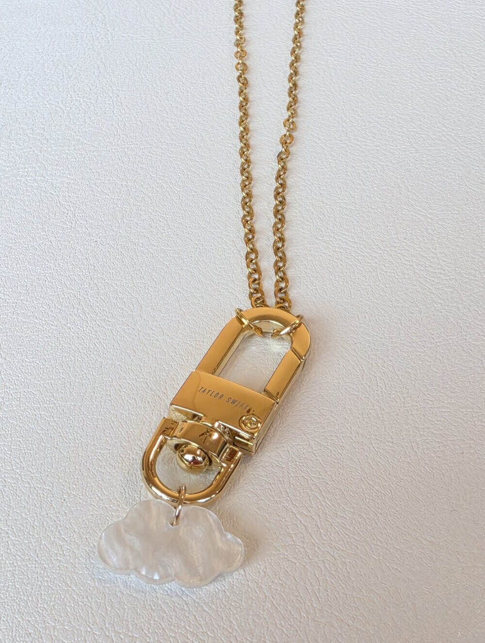 Taylor Swift Golden Cloud Charm Pendant Necklace 18"